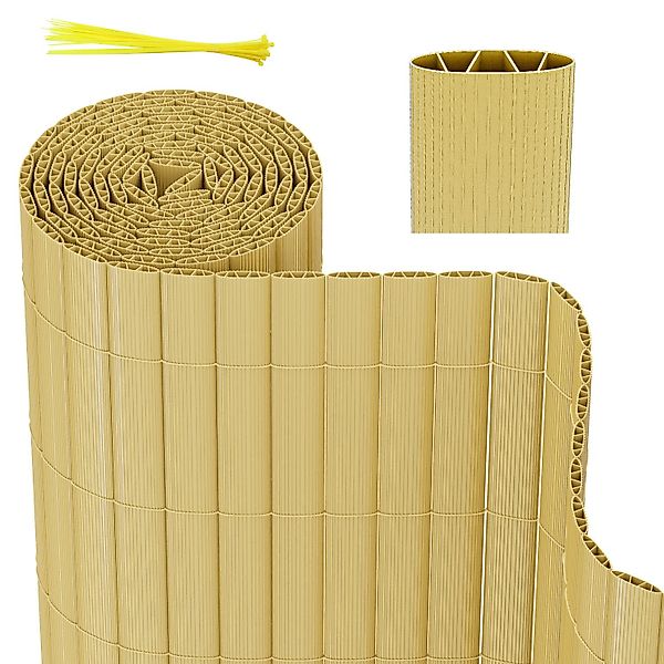 Clanmacy Balkonsichtschutz PVC Sichtschutzmatte Sichtschutz Balkon günstig online kaufen