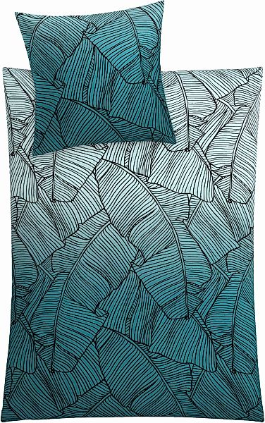 Kleine Wolke Bettwäsche "Vero" 2 Stk. mit Palmenblattmuster günstig online kaufen