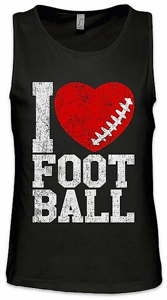Urban Backwoods Tanktop I Love Football III Ärmelloses T-Shirt American US günstig online kaufen