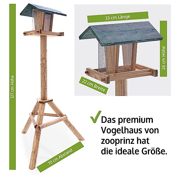 Zooprinz Vogelhaus XXL mit Ständer Wetterfest, günstig online kaufen