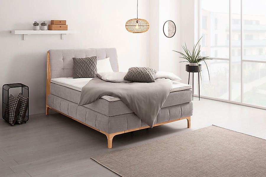 OTTO products Boxspringbett "Jelle", (5 St.), zertifizierte, recycelte Bezu günstig online kaufen