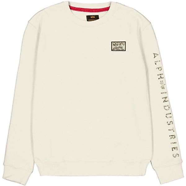 Alpha Industries  Sweatshirt Camo Sleeve Crewneck - vintage white günstig online kaufen