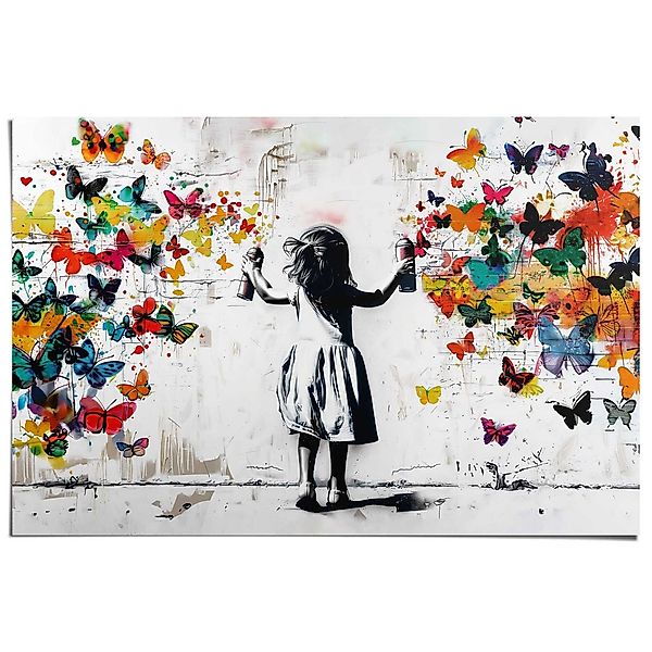Reinders Poster "Wolke von Schmetterlingen", Kinderzimmer - Mehrfarbig - 15 günstig online kaufen