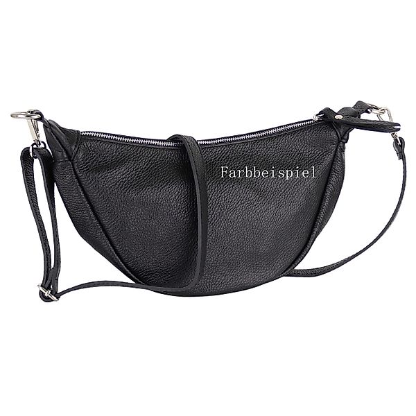 MIRROSI Schultertasche Damen Runde aus Echtleder, günstig online kaufen