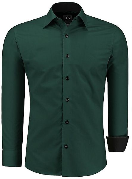 J'S FASHION Businesshemd JS12105 Slim Fit Langarm Herren Hemd mit farblich günstig online kaufen
