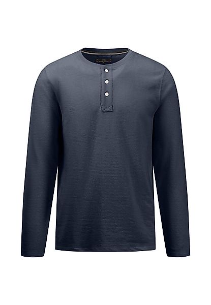 FYNCH-HATTON Langarmshirt mit kurzer Knopfleiste günstig online kaufen
