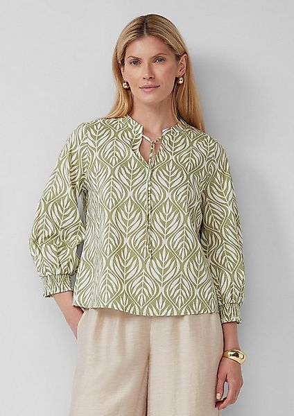 s.Oliver Kurzarmbluse Bluse Tunikabluse mit 3/4-Ärmeln und All-over-Print günstig online kaufen
