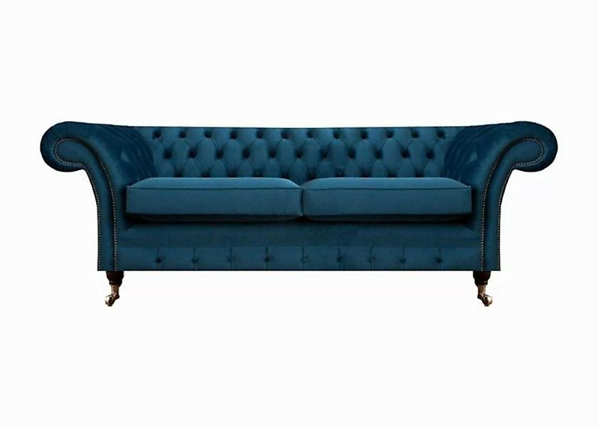 JVmoebel 2-Sitzer Chesterfield Sofa Couch Zweisitzer Designer Textil Wohnzi günstig online kaufen