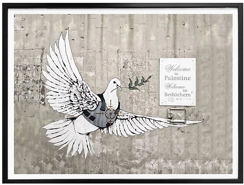 Wall-Art Poster "Banksy Die Friedenstaube Graffiti", Graffiti, (1 St.) günstig online kaufen
