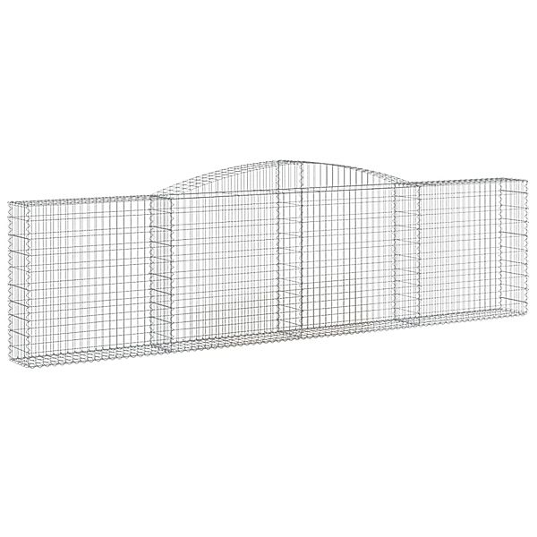 vidaXL Gabionen mit Hochbogen 9 Stk 400x30x100/120cm Eisen 1635385 günstig online kaufen