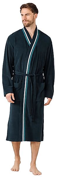 Hajo Herrenbademantel Herren Morgenmantel, Midi, Baumwollmischung, günstig online kaufen