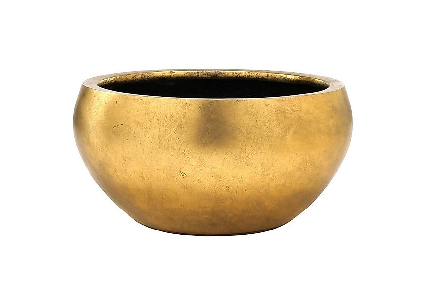 Flingora Pflanzschale Alodie, Fiberglas - Indoor - Gold - Ø 50 cm günstig online kaufen