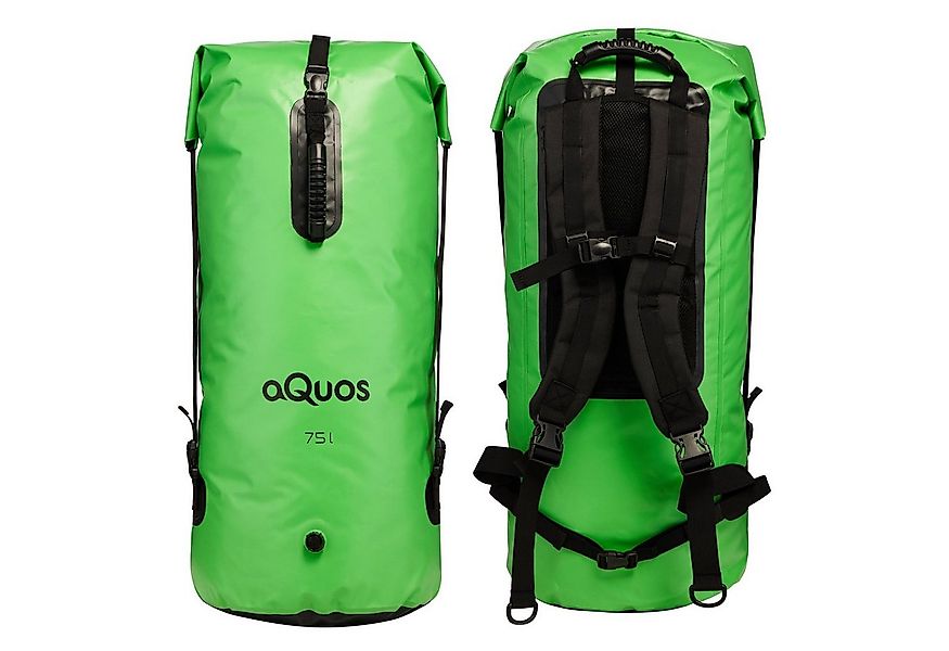 aQuos Drybag aQuos 75 L wasserdichter Rucksack Packsack grün, wasserdicht günstig online kaufen