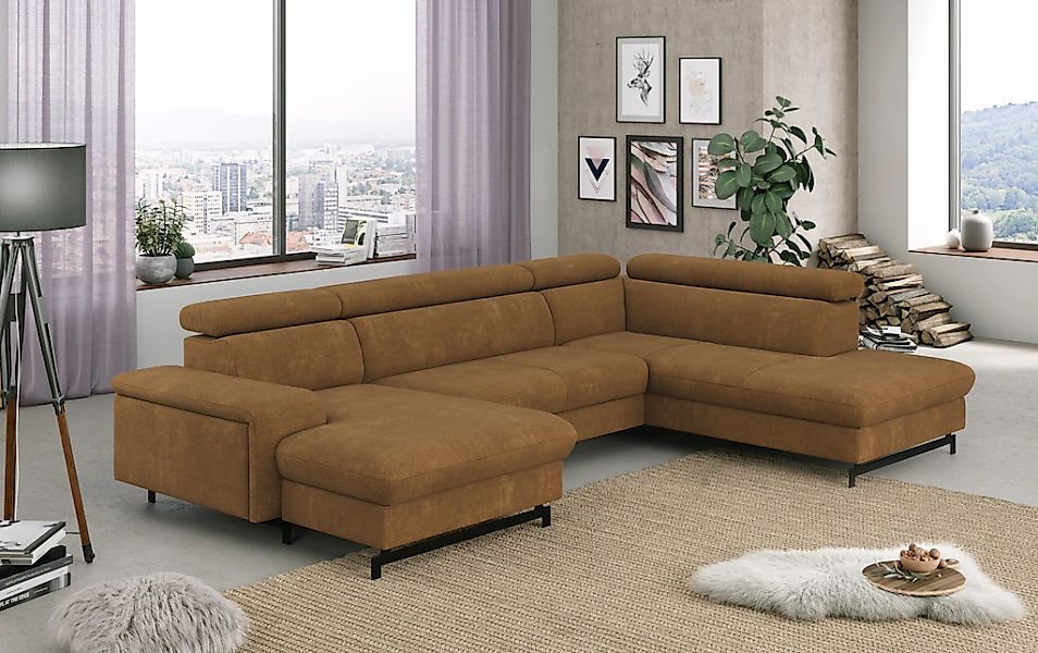 COTTA Wohnlandschaft "Emma U-Form" mit Kopfteilverstellung, wahlweise mit B günstig online kaufen