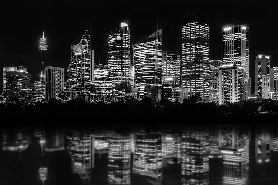 queence Acrylglasbild "Hochhäuser" Amerika  Bilder von Amerika  Gebäude  Ne günstig online kaufen