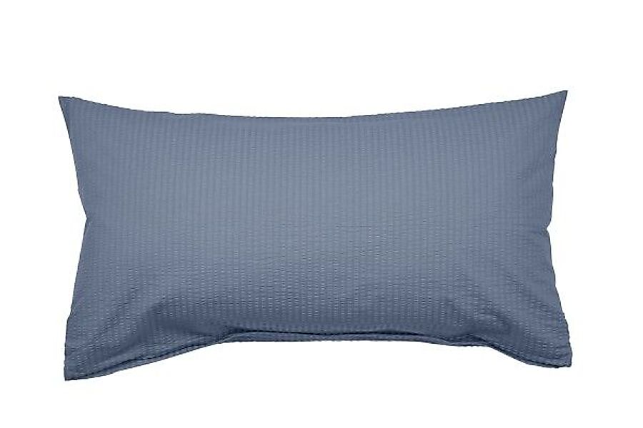 Janine Janine Mako-Soft-Seersucker Bettwäsche PIANO 0125 denimblau Größe: günstig online kaufen