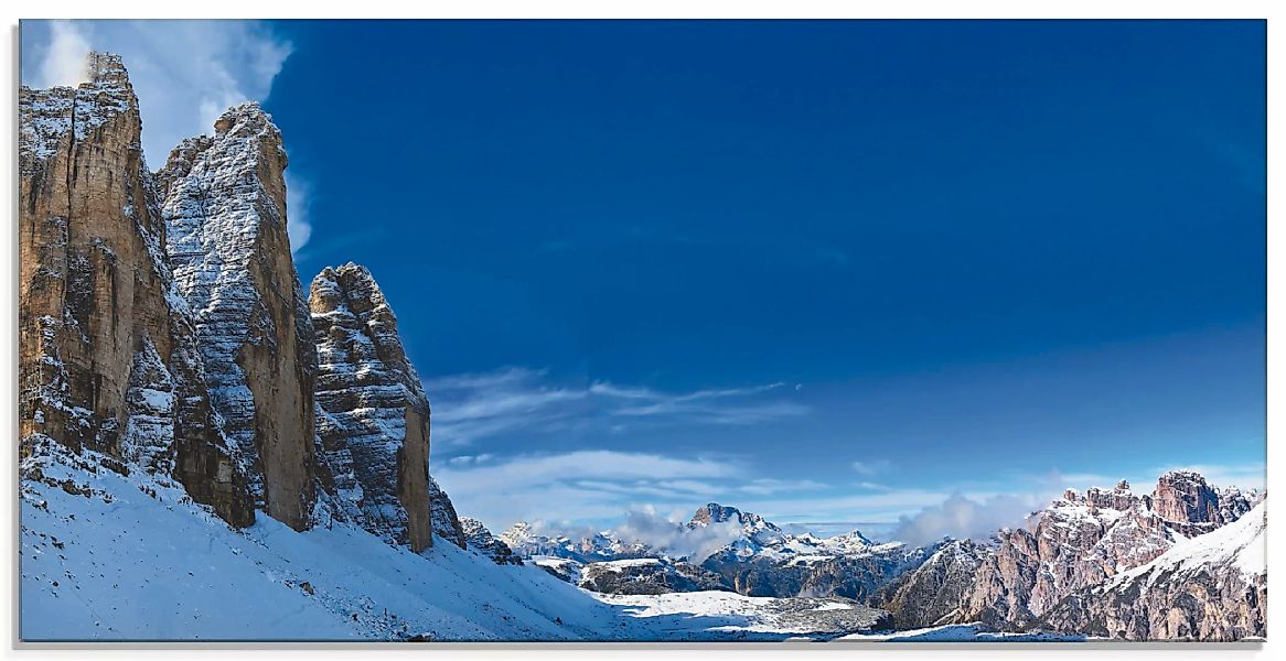 Artland Glasbild "Drei Zinnen Umrundung in den Dolomiten", Himmel, (1 St.), günstig online kaufen