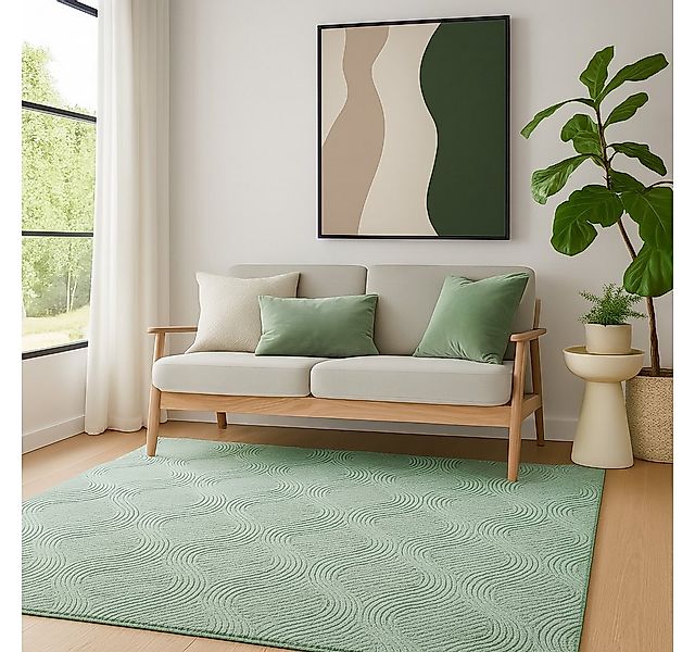 TaCa Home Teppich Kurzflor Teppich Hasenfell Optik, rechteckig, Höhe: 10 mm günstig online kaufen