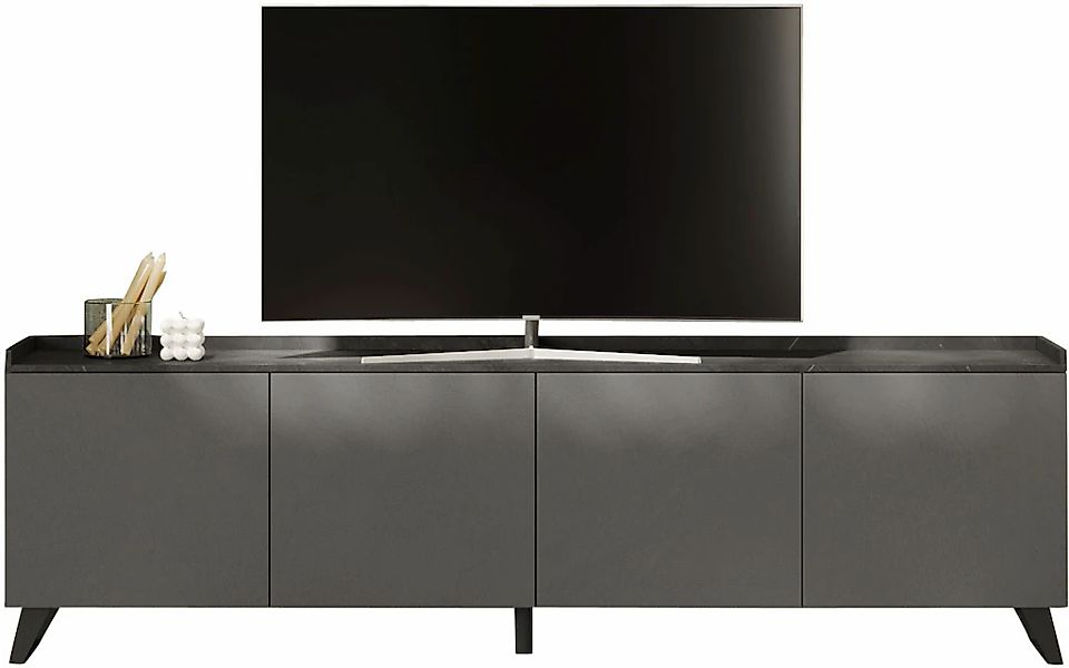 Home affaire Lowboard "Tray, Breite 241, TV-Bank mit 4 Türen" Top "Tablet", günstig online kaufen