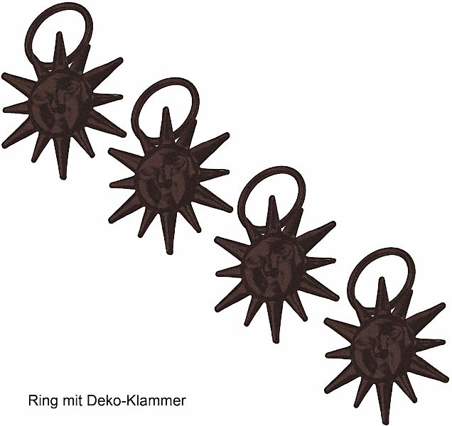 Liedeco Gardinenring "Sonne" für Gardinenstangen Ø 16 mm günstig online kaufen