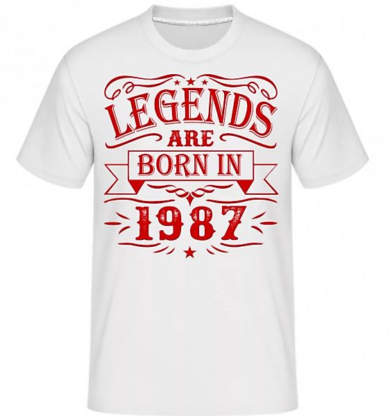 Legends Are Born In 1987 · Shirtinator Männer T-Shirt günstig online kaufen
