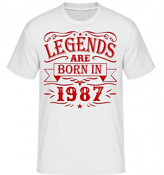 Legends Are Born In 1987 · Shirtinator Männer T-Shirt günstig online kaufen