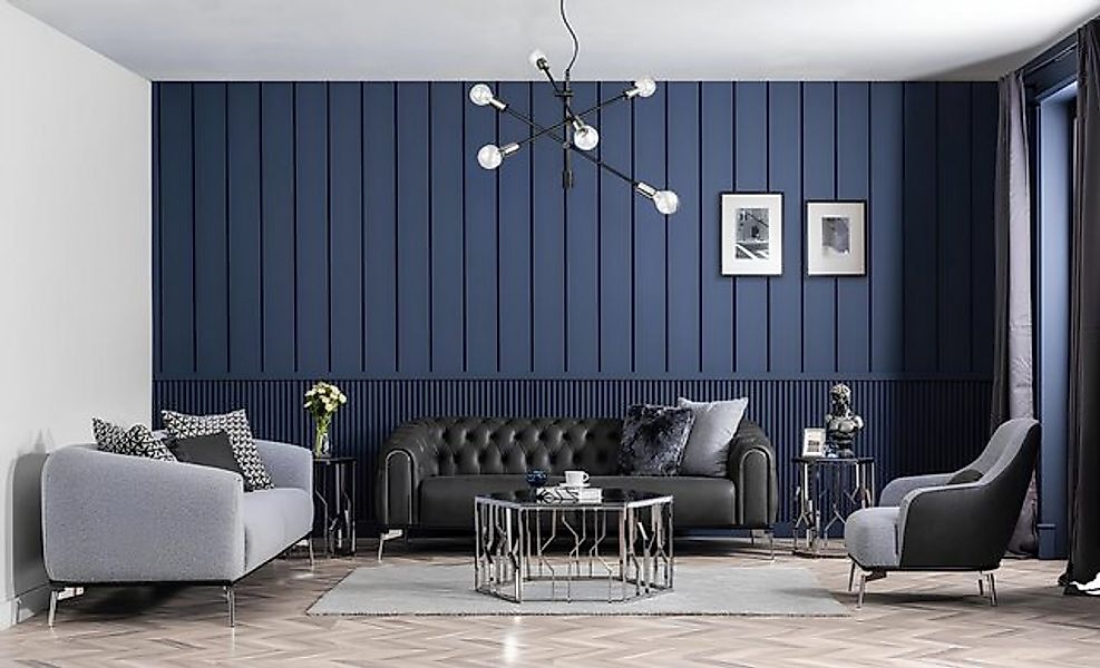 Xlmoebel Sofa Sofa-Set Vollständige Sitzgruppe Couch 431 Sitzer Stoff 3-tei günstig online kaufen