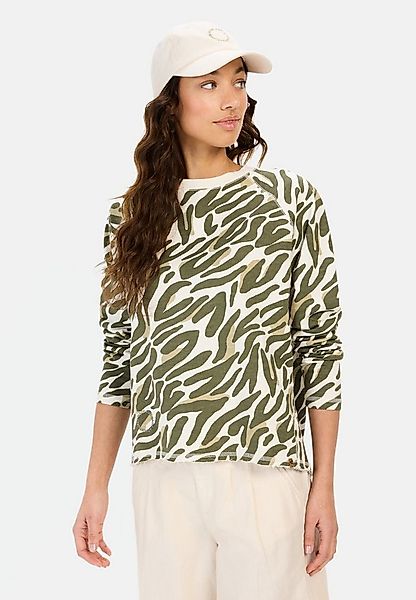 camel active Sweatshirt mit Allover-Print Langarm Rundhals günstig online kaufen