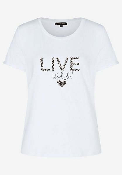 MORE&MORE T-Shirt T-Shirt mit Schriftzug weiß Herbst-Kollektion günstig online kaufen