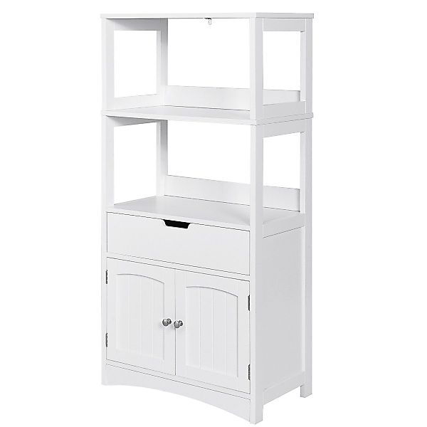COSTWAY Mehrzweckschrank Bücherschrank mit Türen & günstig online kaufen