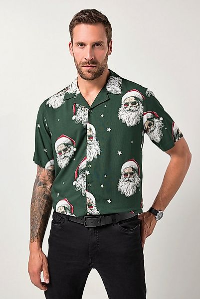 JP1880 Kurzarmhemd Hemd Halbarm Weihnachten Cuba-Kragen Cuba-Fit günstig online kaufen