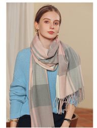 XDeer Wollschal Damen Schal,kuschelweich Karo,Winter Schal günstig online kaufen