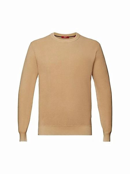 Esprit Rundhalspullover Pullover mit Rundhalsausschnitt, 100 % Baumwolle günstig online kaufen