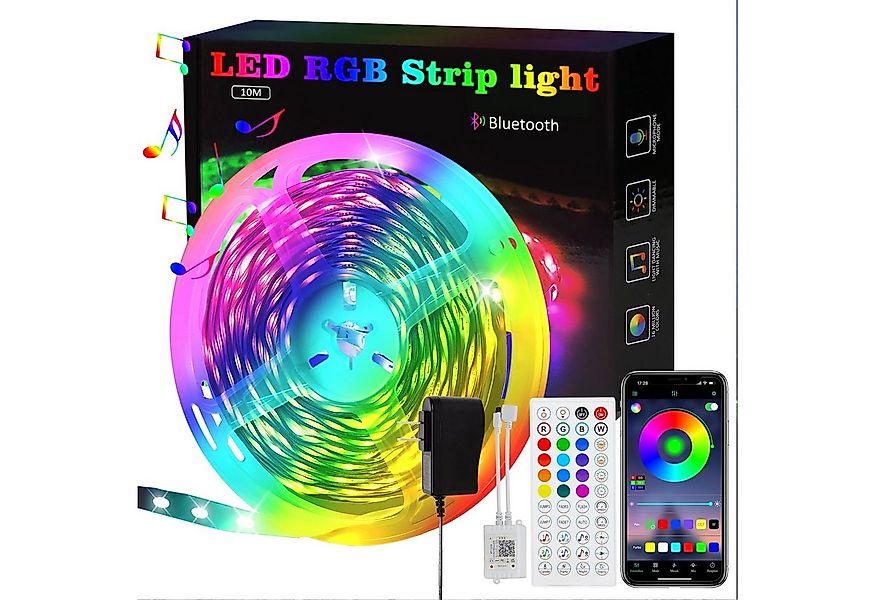 Nettlife LED Stripe Fernbedienung Dimmbar Lichtleiste, Musikfunktion, Timer günstig online kaufen