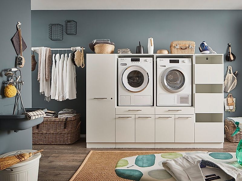 Laundreezy Mehrzweckschrank-Set LAUNDREEZY LDSK14, Breite 235 cm, Soft-Clos günstig online kaufen