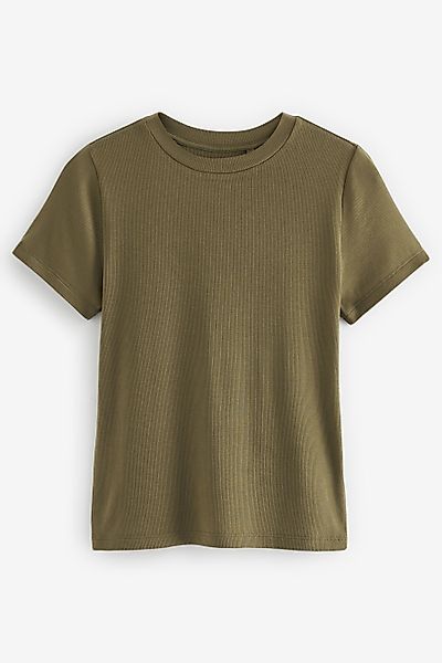 Next T-Shirt Superweiches, geripptes T-Shirt aus günstig online kaufen