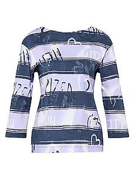 Shirt U-Boot-Ausschnitt Rabe lila günstig online kaufen