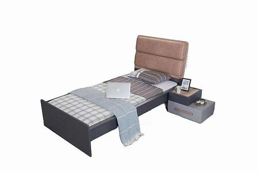 JVmoebel Bett Bett Jugendzimmer Betten Schlafzimmer Möbel Einzelbett Einric günstig online kaufen