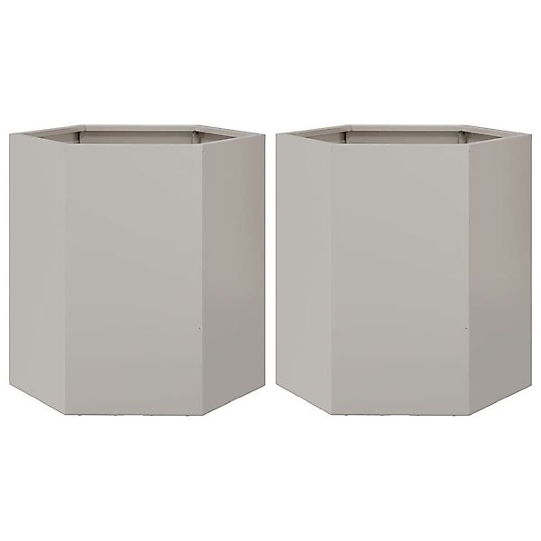 vidaXL Blumentopf Garten-Pflanzgefäße 2 Stk.Sechseckig 46x40x45 günstig online kaufen