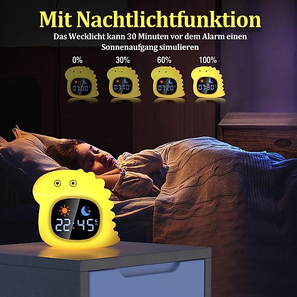 Coonoor Wecker Tischuhr mit Digitalanzeige, 9-Farben günstig online kaufen