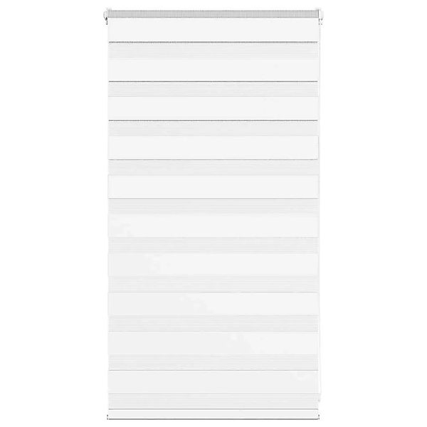 vidaXL Doppelrollo Weiß 85x100 cm Stoffbreite 80,9 cm Polyester 4014726 günstig online kaufen