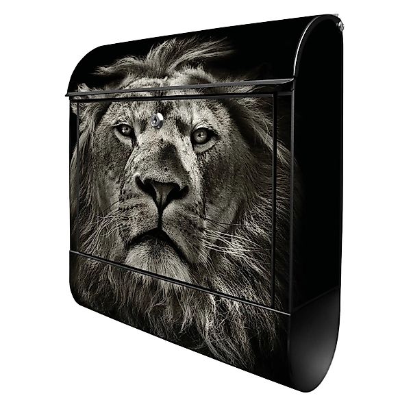 Banjado Design Briefkasten Schwarz Pulverbeschichtet 39x47x14cm 2 Schlüssel günstig online kaufen