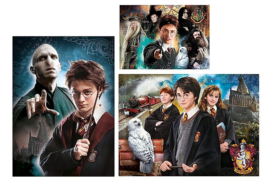 Clementoni® Puzzle Harry Potter (1x 500 Teile, 2x 1000 Teile), 2500 Puzzlet günstig online kaufen