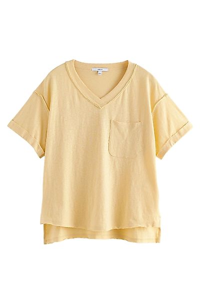 Next V-Shirt Legeres Oversize-T-Shirt mit V-Ausschnitt günstig online kaufen