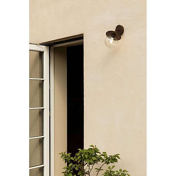 Nuura Außen-Wandleuchte Liila, Breite 16 cm, bronze/klar günstig online kaufen