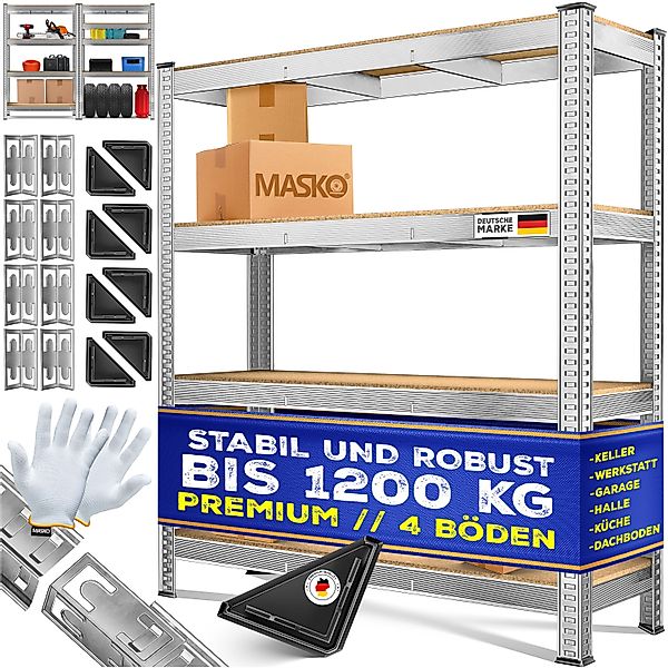 MASKO Schwerlastregal, Lagerregal 300 kg pro günstig online kaufen
