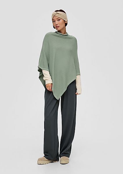 s.Oliver Poncho Poncho aus Viskose-Baumwoll-Mix günstig online kaufen