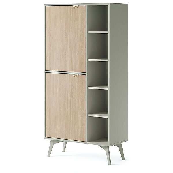 Lomadox Regal FAREHAM-160, eukalyptusfarben, Front mit günstig online kaufen