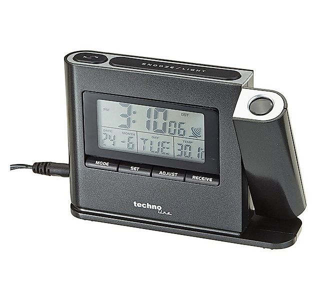 technoline Funkwecker WT 519 Projektionswecker schwarz günstig online kaufen