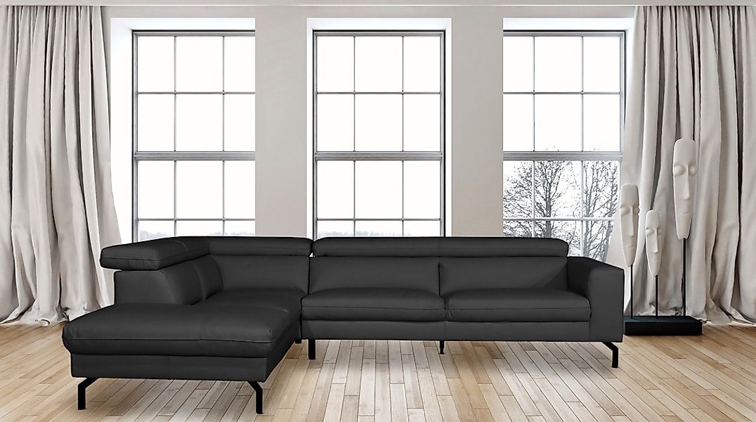 Home affaire Ecksofa "Olanta, modern und bequem, Breite 305cm, Fuß 16cm hoc günstig online kaufen